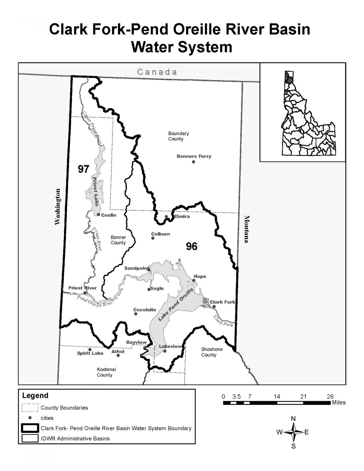 Clark ForkPend Oreille River Basin Adjudication (CFPRBA) Idaho
