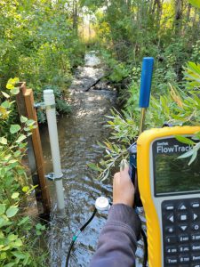 Canyon Creek stream gage (PC: IDWR)