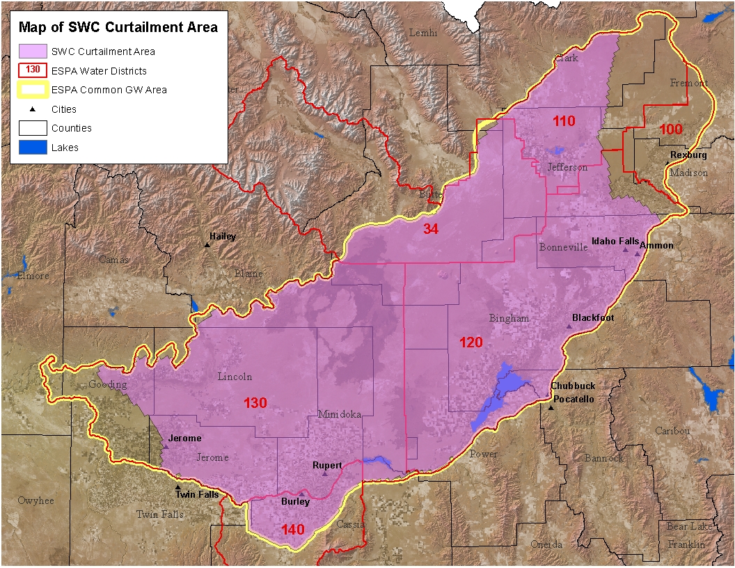 Map of Potential SWC Curtailment Area